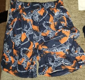 The Children's Place Navy and Orange Patterned Shorts